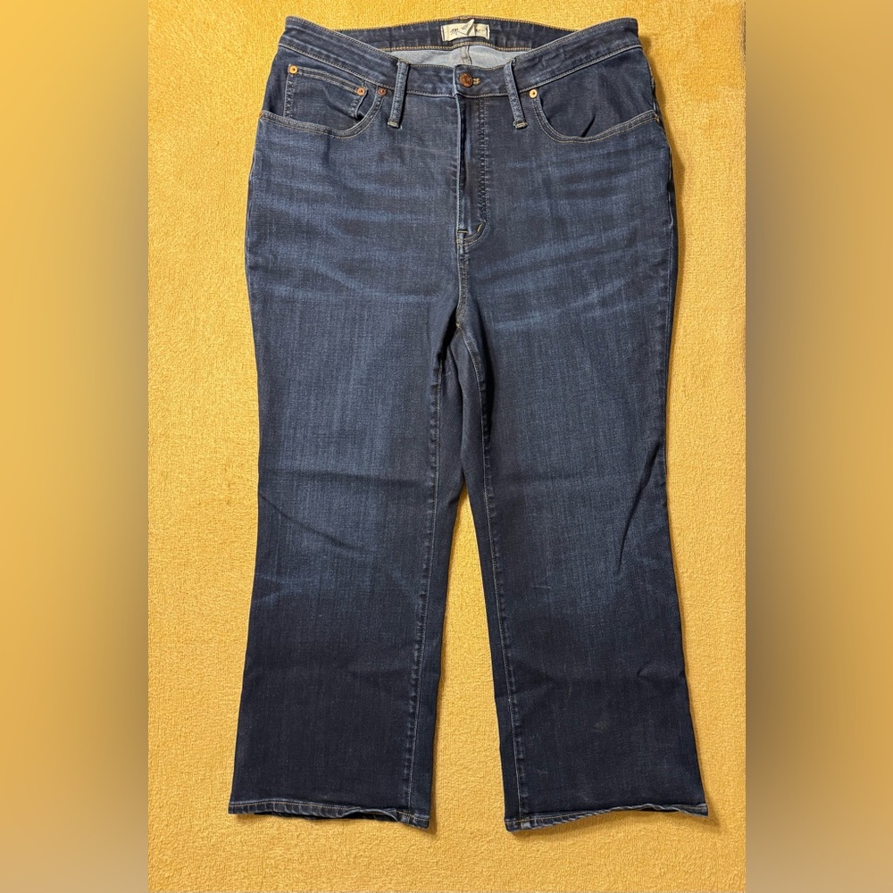 Madewell Women's Boot Cut Jeans - Dark Blue